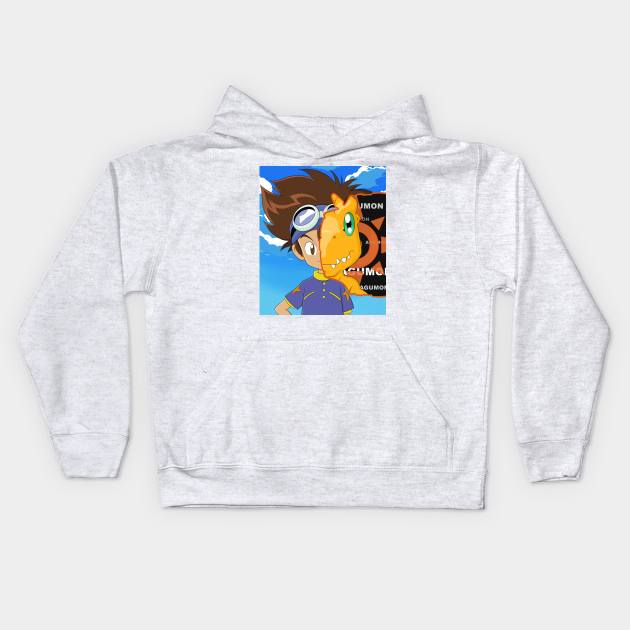 Tai and Agumon Kids Hoodie by MEArtworks